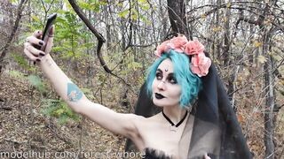 Halloween Cosplayes csajszi popó lyukba reszelve