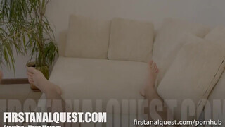 Maya Morgen a 18 éves zsenge lány - First Anal Quest