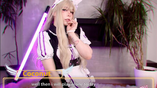 MollyRedWolf - Cosplayes csajszi falloszt szop