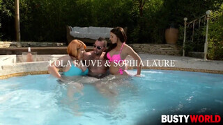 Lola Fauve és Sophia Laure édeshármasban kufirconlak